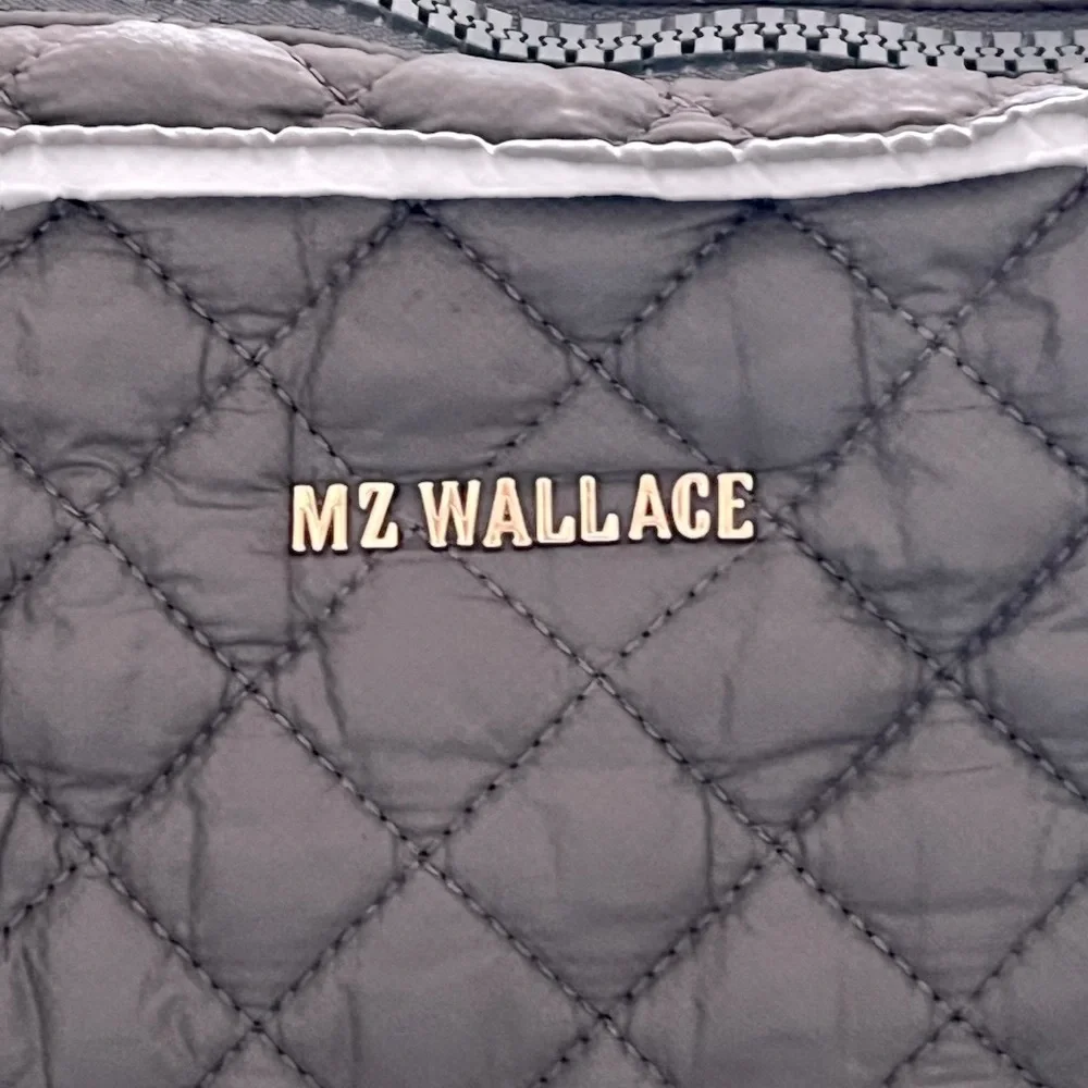 MZ Wallace Quilted Crossbody Bag in Taupe - Picture 11 of 16